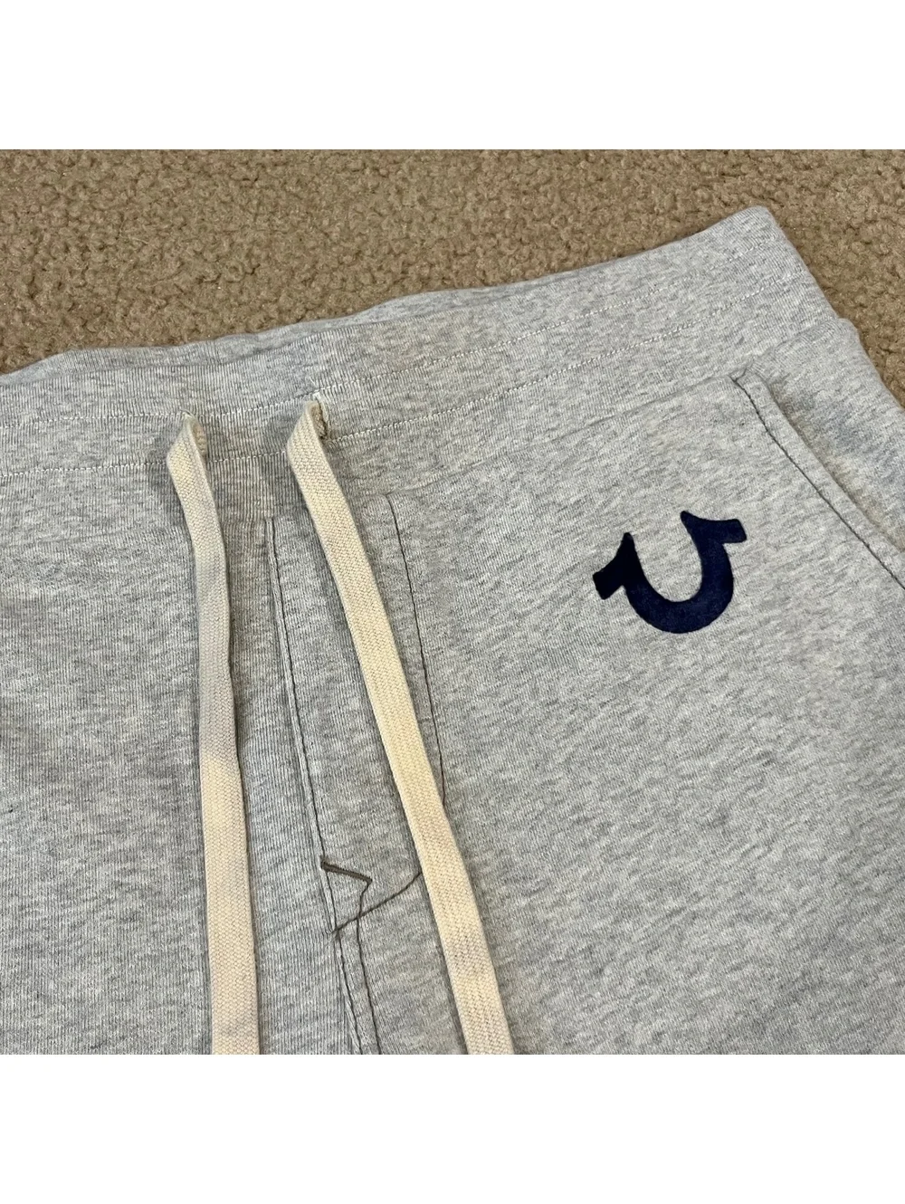 True Religion Mens Jogger Sweatpants Gray Size Large